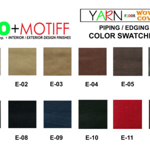 SWATCHES FOR EDGING/PIPING – Yarn Woven Area Rug
