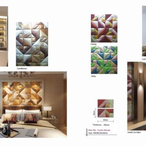Puzzle Mosaic – Soft Leather Padded Panel