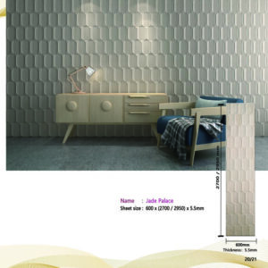 Jade Palace (3D Wall Sheet Series) – Soft Leather Padded Panel