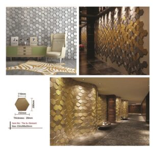 6th Element (3D Mosaic Series) – Soft Leather Padded Panel