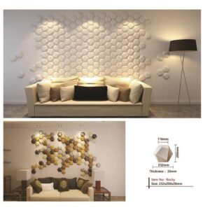 Rocky (3D Mosaic Series) – Soft Leather Padded Panel